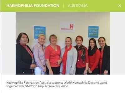 HFA World Haemophilia Day event