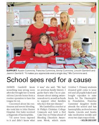 Schools see red for a cause