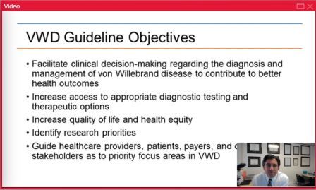 VWD Guideline Objectives