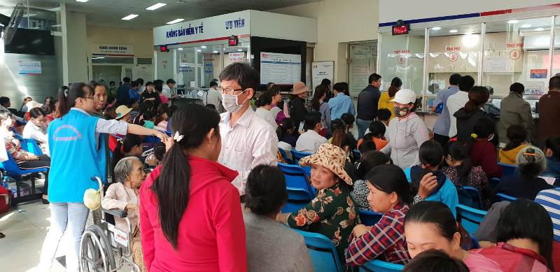 hospital waiting room in Vietnam