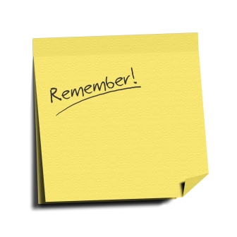remember post-it note
