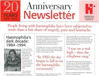 HFA 20 years anniversary newsletter