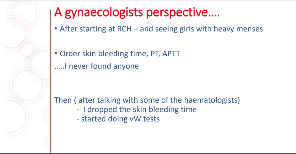 A gynaecologists perspective