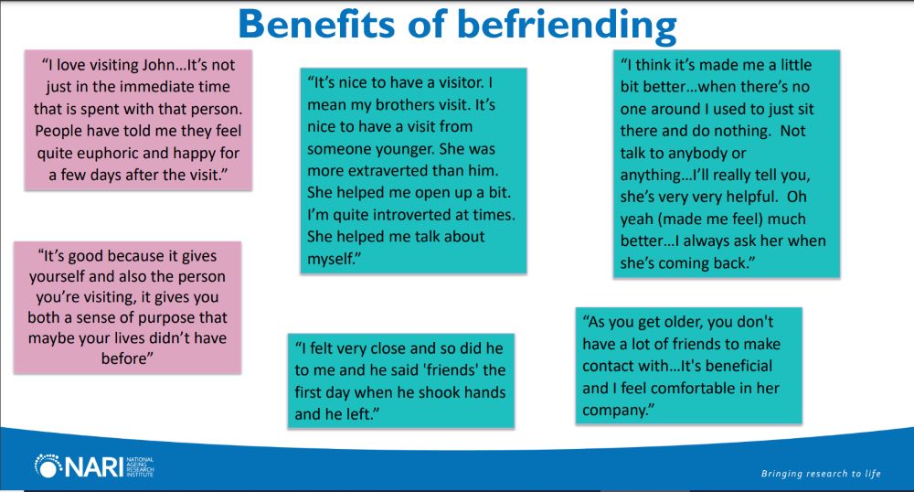 Benefits of befriending